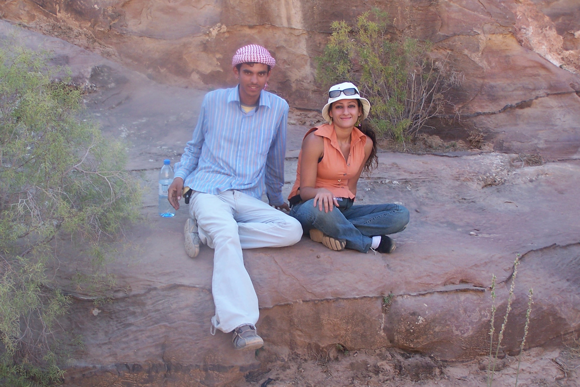 Rita and our guide in Jordan 2005